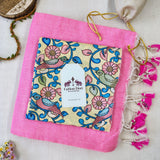 Graceful Handloom Cotton Saree – Baby Pink Cotton Saree with Printed Blouse