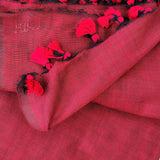 Elegant Handloom Cotton Saree – Maroon Cotton Saree with Kalmakari Print Designer Blouse