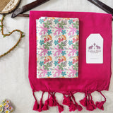 Soft Handloom Cotton Saree – Pink Cotton Saree with Designer Blouse