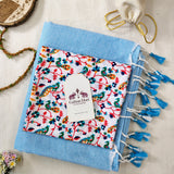 Elegant Handloom Cotton Saree – Sky Blue Cotton Saree with Designer Blouse