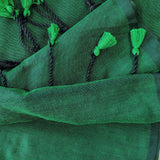 Royal Handloom Cotton Saree – Green Cotton Saree with Elegant Printed Blouse