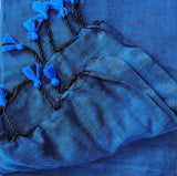 Classic Blue Handloom Cotton Saree – Soft Cotton with Designer Blouse