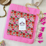 Elegant Handloom Cotton Saree – Light Pink Cotton Saree with Flower Print Blouse