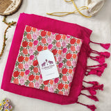 Elegant Handloom Cotton Saree – Pink Cotton Saree with Designer Blouse