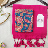 Elegant Handloom Cotton Saree – Dark Pink Cotton Saree with Stylish Designer Blouse