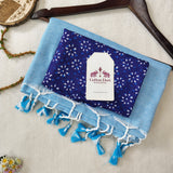 Elegant Handloom Cotton Saree – Sky Blue Cotton Saree with Designer Blouse