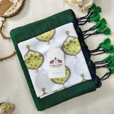 Elegant Handloom Cotton Saree – Dark Green Cotton Saree with Designer Blouse