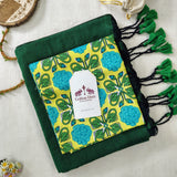 Handloom Cotton Saree – Forest Green Cotton Saree with Blouse