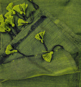 Premium Handloom Cotton Saree – Green Cotton Saree with Designer Printed Blouse