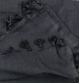 Royal Handloom Cotton Saree – Black  Cotton Saree with Mango Printed Blouse